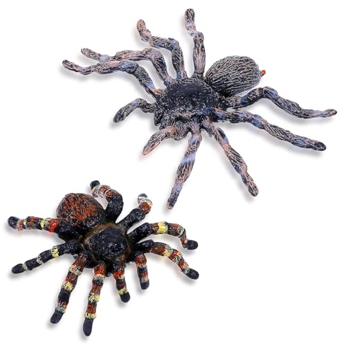 JIEYAO Realistische Spinnenfiguren, 2 Stück Spinnen Halloween Dekorationen Lebensechte Vogelspinne Riesenspinnen Vogelspinne Action Modell Streich Insektenspielzeug für Grusel Thema Haus Garten JIEYAO Realistische Spinnenfiguren, 2 Stück Spinnen Halloween Dekorationen Lebensechte Vogelspinne Riesenspinnen Vogelspinne Action Modell Streich Insektenspielzeug für Grusel Thema Haus Garten von JIEYAO