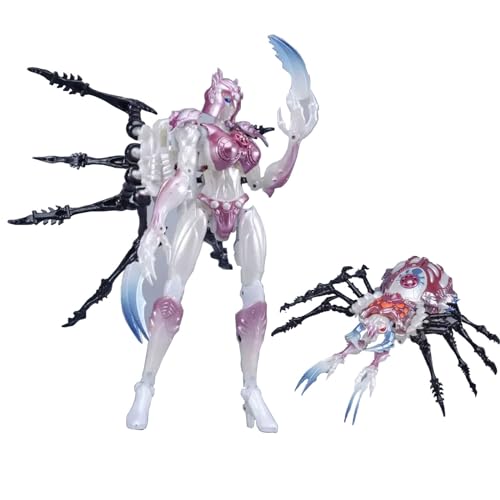JIGFLY „Beast Wars“ Transformer Black Widow Metal Variation Pink Action Figure Toys Maximals Blackarachnia Elita One Spider Model Robot KO Version von JIGFLY