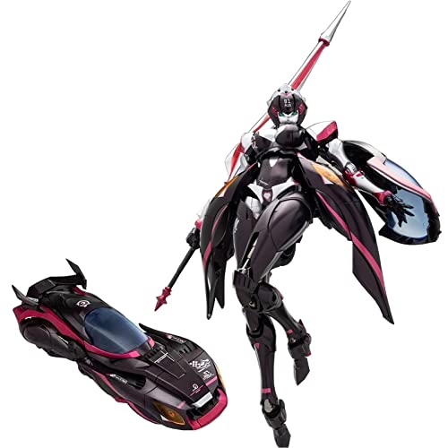JIGFLY 17,8 cm Transformation Arcee EX01 Plus Nicee Autobots Cee Milkshake Cybertron Sportwagen Spielzeug Legierung Modell Roboter Actionfigur KO Version von JIGFLY