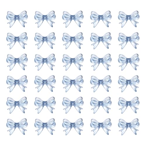 Cupcake-Topper mit Acryl-Schleife, für Babyparty, für Jungen oder Mädchen, für Cupcakes, Hochzeit, 1. Geburtstag, Party, Cupcake-Dekoration, Blau, 30 Stück Cupcake-Topper mit Acryl-Schleife, für Babyparty, für Jungen oder Mädchen, für Cupcakes, Hochzeit, 1. Geburtstag, Party, Cupcake-Dekoration, Blau, 30 Stück von JIHUOO