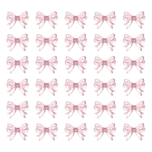 Cupcake-Topper mit Acryl-Schleife, für Babyparty, für Jungen oder Mädchen, für Cupcakes, Hochzeit, 1. Geburtstag, Party, Cupcake-Dekoration, Rosa, 30 Stück Cupcake-Topper mit Acryl-Schleife, für Babyparty, für Jungen oder Mädchen, für Cupcakes, Hochzeit, 1. Geburtstag, Party, Cupcake-Dekoration, Rosa, 30 Stück von JIHUOO