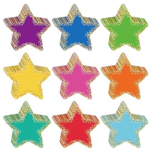 JIHUOO 108 Stück Konfetti-Stern-Ausschnitte, Pinnwand, Papier, Sterne, verschiedene Farben, Papierausschnitte, Klassenzimmer, Bastelpapier, Stanzformen, Wandausschnitte, Dekorationen mit 120 JIHUOO 108 Stück Konfetti-Stern-Ausschnitte, Pinnwand, Papier, Sterne, verschiedene Farben, Papierausschnitte, Klassenzimmer, Bastelpapier, Stanzformen, Wandausschnitte, Dekorationen mit 120 von JIHUOO