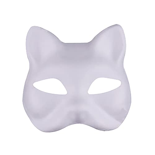 JIHUOO 3 Stück DIY Weiße Papier Maske Unbemalt Katze Masken Fuchsmasken Handgemalte Maske Karneval Maskenball Party Maske Cosplay Kostüm Maske JIHUOO 3 Stück DIY Weiße Papier Maske Unbemalt Katze Masken Fuchsmasken Handgemalte Maske Karneval Maskenball Party Maske Cosplay Kostüm Maske von JIHUOO