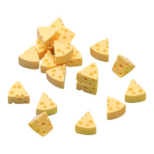 JIHUOO Mini-Käse, Miniaturfiguren, Küchenaccessoires, 30 Stück, Gelb, Realistisch, Harz JIHUOO Mini-Käse, Miniaturfiguren, Küchenaccessoires, 30 Stück, Gelb, Realistisch, Harz von JIHUOO