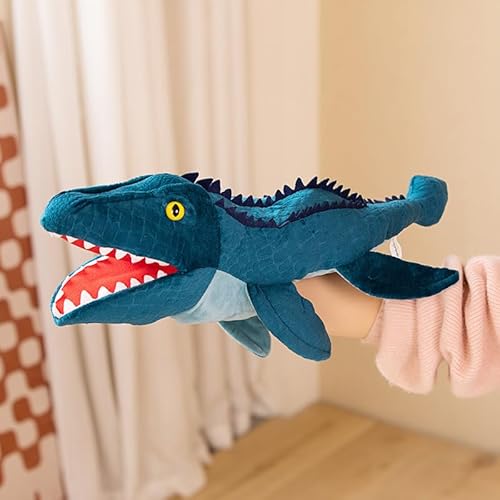 Dinosaurier Handpuppen Dinosaurier Spielzeug, 30CM Dinosaurier Puppen für Kinder, Dinosaurier Kuscheltiere, Fingerpuppen, Geschenke, Dinosaurier Spielzeug ab 3 4 5 6 von JIIENO