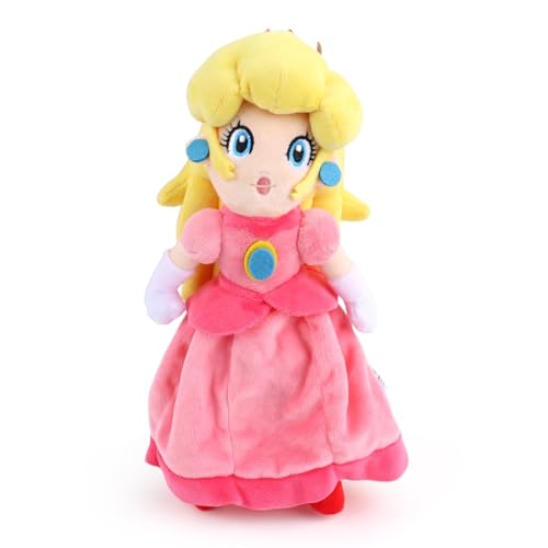 JIIENO 1PCS Prinzessin Kuscheltier, Plüschfigur, Peach Kuscheltier, Peach Plüschfigur, Mari Stuffed Animals, Plüschtiere für Kinder, Stofftiere für Mädchen, Geschenke für Mädchen, 26cm von JIIENO