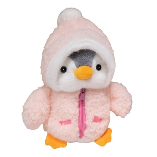 JIIENO 25cm Pinguin Stofftier Plüschtier Plüsch Spielzeug Plüschtier Kissen Spielzeug Geschenk für Geburtstagsgeschenk Dekoration (rosa) von JIIENO