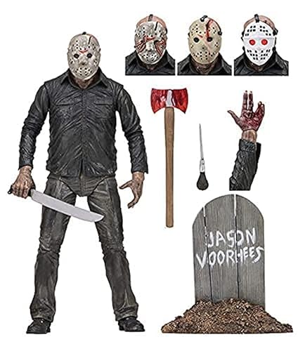 JIIENO Ghost Street Jason Actionfigur, 3D-Modellpuppe (Freitag der 13. Teil 4), 18 cm von JIIENO