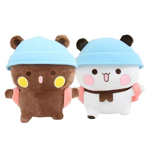 JIIENO Kuscheltier, 2 Stücke Dudu Bubu Plüschtier, Bubu Dudu Pandabär Kuscheltier Kissen, Bezauberndes Weiches Plüschtierkissen, Cute Plushies Bär Panda für Kindergeschenk JIIENO Kuscheltier, 2 Stücke Dudu Bubu Plüschtier, Bubu Dudu Pandabär Kuscheltier Kissen, Bezauberndes Weiches Plüschtierkissen, Cute Plushies Bär Panda für Kindergeschenk von JIIENO