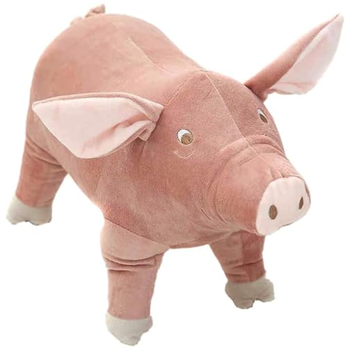 JIIENO Süßes Schwein Plüsch Plüschtier, Weiche Spielzeugpuppe Kissen, Cartoon Kinder Begleiten Kuscheltier Stofftiere - Waschbar - Sicherheit GETESTET - für Kinder Jeglichen Alters (25cm) von JIIENO