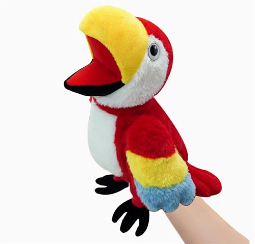 Vogel-Handpuppen für Kinder, Kleinkinder, einschließlich Papageien, Pfauen usw. mit beweglichen offenen Mündern, perfekt zum Geschichtenerzählen,Geburtstagsgeschenke Vogel-Handpuppen für Kinder, Kleinkinder, einschließlich Papageien, Pfauen usw. mit beweglichen offenen Mündern, perfekt zum Geschichtenerzählen,Geburtstagsgeschenke von JIIENO