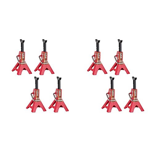 JILLIAN 8-teiliges Set, Metall, höhenverstellbar, 6 Tonnen, Reparaturhalterung für 1/10 Auto auf Fernbedienung Axial SCX10 90046 TRX4 TRX6 D90,1 JILLIAN 8-teiliges Set, Metall, höhenverstellbar, 6 Tonnen, Reparaturhalterung für 1/10 Auto auf Fernbedienung Axial SCX10 90046 TRX4 TRX6 D90,1 von JILLIAN