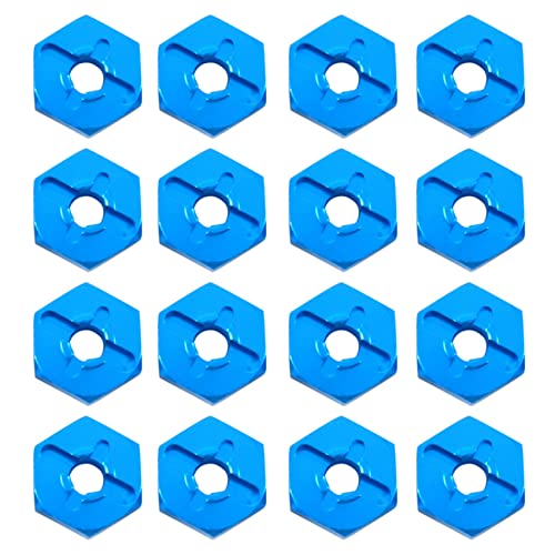 JILLIAN Radfelge, 16 Stück, Sechskant, 7 mm, Adapter aus Metall, 12 mm, für 1/18 A949 A959 A969 A979 K929 1/10 Reifen von JILLIAN