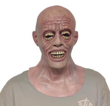 JIMACRO Halloween Masken Horror, Halloween Maske Fullface für Erwachsene, LatexMaske für Karneval Party Kostüm Cosplay Kostüm Dekorationen von JIMACRO