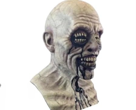 JIMACRO Halloween Masken Horror, Halloween Maske Fullface für Erwachsene, LatexMaske für Karneval Party Kostüm Cosplay Kostüm Dekorationen von JIMACRO