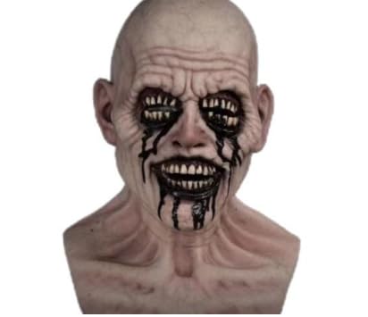 JIMACRO Halloween Masken Horror, Halloween Maske Fullface für Erwachsene, LatexMaske für Karneval Party Kostüm Cosplay Kostüm Dekorationen von JIMACRO