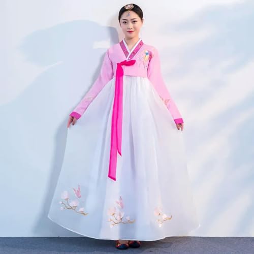 JIMINISO Hanbok Hochzeitskleid, Prinzessinnen-Palast-Kostüm, tägliche Aufführung, Cosplay-Kleider, 15 Farben, C3, M von JIMINISO