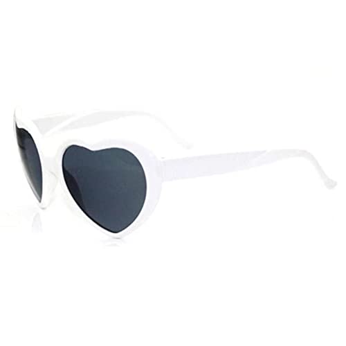 JIMINISO Love Special Effects Herzförmige Brille für Damen, PC-Rahmen, Lichtwechsel, Liebe, Herz, bunt, Partyzubehör JIMINISO Love Special Effects Herzförmige Brille für Damen, PC-Rahmen, Lichtwechsel, Liebe, Herz, bunt, Partyzubehör von JIMINISO