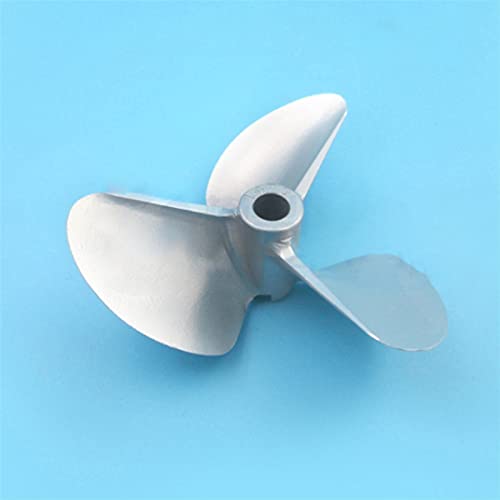 JINFOLI 1,9 mm 3-Blatt-Propeller, kreisförmiger Propeller aus CNC-Aluminiumlegierung, 72 mm 74 mm Metallpaddelabstand Bootspropeller (Color : Diameter 70mm) von JINFOLI