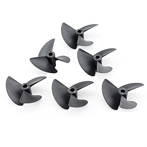 JINFOLI 10 stücke RC Boot 3-Klinge Nylon Propeller for DIY Modell Spielzeug Handgemachte Welle Loch 4mm/4,76mm Paddel Durchmesser 36/47/52/55/57mm Prop Bootspropeller (Size : 4 * 57mm) von JINFOLI