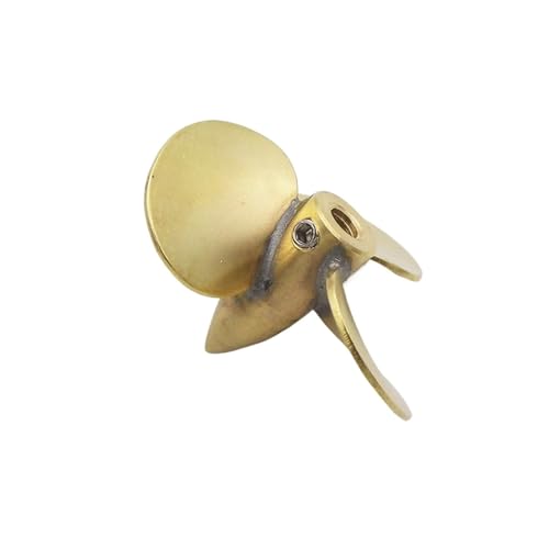 JINFOLI 1PC 3-Blatt-Metallpropeller M4 35mm eingetaucht CW CCW Prop, for RC Boat Scale Marine Flugzeugträger Schlepper Fischerbootmodell Bootspropeller (Color : 1PC Right Hand) von JINFOLI