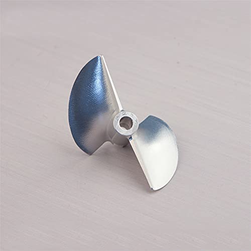 JINFOLI 1PC Blendenpropeller Zweiblatt-Requisiten, for RC-Brushless-Jet-Boote CNC-Aluminiumlegierungspropeller D36/D38/D40/D42/D43/D44 4,76 mm Bootspropeller (Color : D38x4.76mm CCW) von JINFOLI