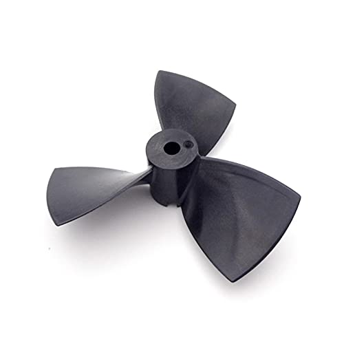 JINFOLI 1PCS RC Boot Propeller Nylon 3-klingen CW CCW 80mm Welle 5mm Triebwerk Prop for RC Boot Angeln Schlepper Cruise Marine Bootspropeller (Color : 1PC D80mm Right Hand) von JINFOLI