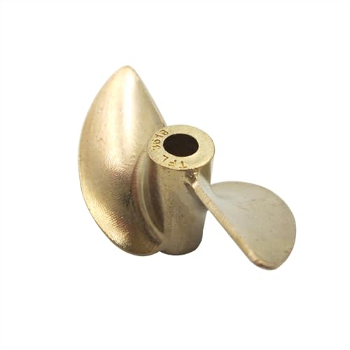 JINFOLI 2-Blatt-Propeller for RC-Jet-Bootspropeller 36/37/38/40/42/45 mm 2-Blatt-Propeller Innendurchmesser 4 mm 4,76 mm Kupfer Links rechts Bootspropeller (Color : 45x4.76mm CCW) von JINFOLI