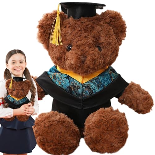 JINGLING Abschlussbär, Abschlussbär Plüsch,Cartoon umarmen Puppensofa | Graduation Plüschbär Stofftiere mit und Kleidung für Freunden Verwandte College High School Party von JINGLING