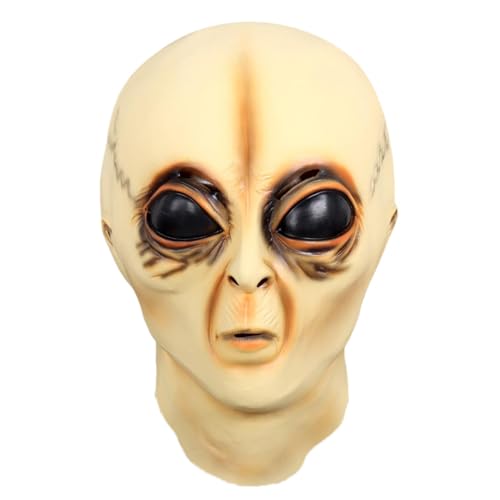 JINGLING Alien Kopfzubehör, Alien Cosplay Kostüm | Realistische Halloween-Gesichtsbedeckung, tragbares Scherzzubehör, vielseitige Kostüme für Urlaubsparty, Karneval, Cosplay JINGLING Alien Kopfzubehör, Alien Cosplay Kostüm | Realistische Halloween-Gesichtsbedeckung, tragbares Scherzzubehör, vielseitige Kostüme für Urlaubsparty, Karneval, Cosplay von JINGLING