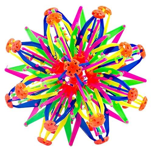 JINGLING Dehnbarer Ball, , dehnbar, mehrfarbig, magischer Blumenball für Kinder, Stressabbau und Angst, Spielzeug zum Erweitern von JINGLING