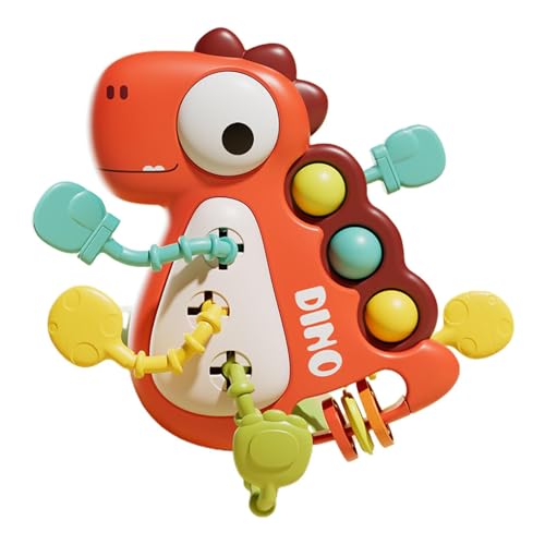 JINGLING Dinosaurier-Ziehspielzeug, Dinosaurier zum Ziehen – Dinosaurier-Spielzeug für Vorschul-Lernzeit mit sensorischer Schnur, Fingerzieh-Reisespielzeug, lustiges Lernspielzeug für Ostern, JINGLING Dinosaurier-Ziehspielzeug, Dinosaurier zum Ziehen – Dinosaurier-Spielzeug für Vorschul-Lernzeit mit sensorischer Schnur, Fingerzieh-Reisespielzeug, lustiges Lernspielzeug für Ostern, von JINGLING
