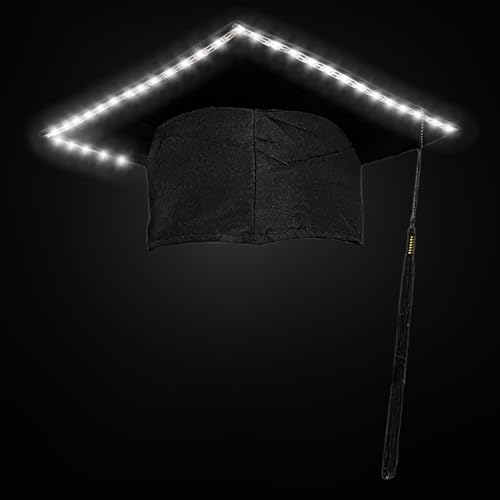 JINGLING Graduation Hut für Erwachsene, Abitur Hut - Leuchtender LED High Form Hut | Abschlussfeier Dekoration für Abschlussfeier JINGLING Graduation Hut für Erwachsene, Abitur Hut - Leuchtender LED High Form Hut | Abschlussfeier Dekoration für Abschlussfeier von JINGLING