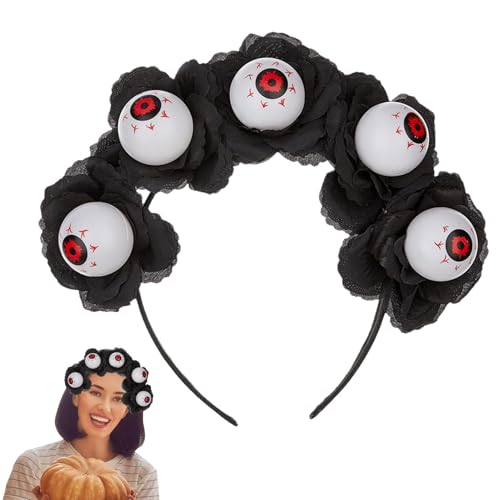 JINGLING Halloween-Stirnbänder, Halloween-Stirnband für Erwachsene | Gothic-Horror-Kopfbedeckung, Haarreifen, Kopfbedeckung - Gothic Horror, 1 Größe passend für Haarschmuck von JINGLING