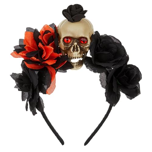 JINGLING Halloween Stirnband für Erwachsene, Halloween Stirnbänder, Gothic Horror Kopfbedeckung, Kopfbedeckung, Gothic Horror, 1 Größe passend für Haarschmuck JINGLING Halloween Stirnband für Erwachsene, Halloween Stirnbänder, Gothic Horror Kopfbedeckung, Kopfbedeckung, Gothic Horror, 1 Größe passend für Haarschmuck von JINGLING