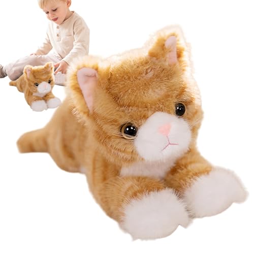 JINGLING Katze aus Plüsch, Plüschtier Katze aus Plüsch, weiches und niedliches Plüschspielzeug in Form einer Katze | dekorative Bettdekoration zum Kuscheln, Autoinnenzubehör mit lebendigen Details JINGLING Katze aus Plüsch, Plüschtier Katze aus Plüsch, weiches und niedliches Plüschspielzeug in Form einer Katze | dekorative Bettdekoration zum Kuscheln, Autoinnenzubehör mit lebendigen Details von JINGLING