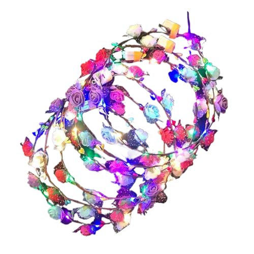 JINGLING LED Blumen Stirnband Krone Mit Beleuchtung | Im Dunkeln Leuchtender Haarschmuck,10 Stücke Haaraccessoires Moderner Kopfschmuck Für Strandpartys Hochzeiten Halloween Rollenspiel JINGLING LED Blumen Stirnband Krone Mit Beleuchtung | Im Dunkeln Leuchtender Haarschmuck,10 Stücke Haaraccessoires Moderner Kopfschmuck Für Strandpartys Hochzeiten Halloween Rollenspiel von JINGLING