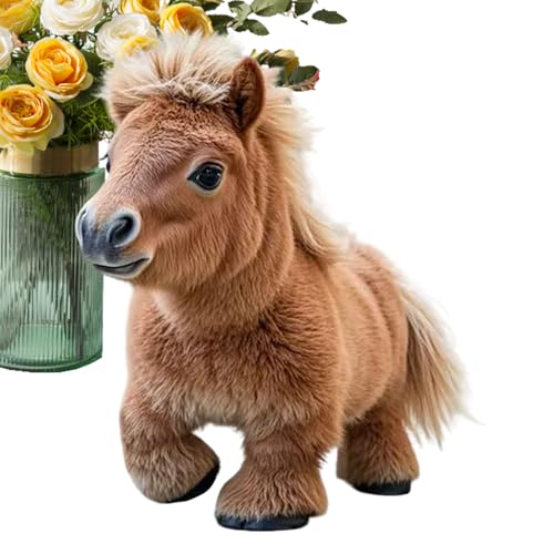 JINGLING Roboterpferd Spielzeug, Roboterpferd, niedlich, aus Plüsch, Simulation Smart Horse, realistischer elektronischer Plüschbegleiter, Robotertier zum Geburtstag, Mädchen JINGLING Roboterpferd Spielzeug, Roboterpferd, niedlich, aus Plüsch, Simulation Smart Horse, realistischer elektronischer Plüschbegleiter, Robotertier zum Geburtstag, Mädchen von JINGLING