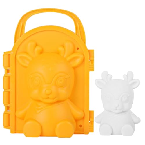 JINGLING Schneeballmacher, Cartoon 3D Schneeburg Formen Winter Schnee Fort Maker Spielzeug, Inklusive Weihnachtsmann, Rentier, Schneeskulpturen-Formen, 11 x 7 x 15,5 cm JINGLING Schneeballmacher, Cartoon 3D Schneeburg Formen Winter Schnee Fort Maker Spielzeug, Inklusive Weihnachtsmann, Rentier, Schneeskulpturen-Formen, 11 x 7 x 15,5 cm von JINGLING