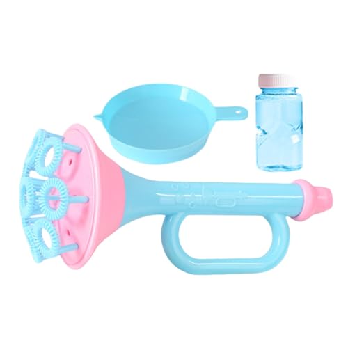 JINGLING Seifenblasenmaschine aus Horn, Trompete mit Bubble Maker mit Tablett und Lösung | Blasenspielzeug für Innen- und Außenbereich, lustiges Spielzeug für Erwachsene und Erwachsene JINGLING Seifenblasenmaschine aus Horn, Trompete mit Bubble Maker mit Tablett und Lösung | Blasenspielzeug für Innen- und Außenbereich, lustiges Spielzeug für Erwachsene und Erwachsene von JINGLING