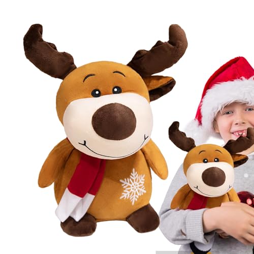 JINGLING Weihnachts-Plüschtiere, Weihnachtsplüschtier aus Plüsch, 9 Zoll (22,4 cm), Weihnachtsdekoration, Plüschtiere, Plüsch, Weihnachten für Sofa von JINGLING