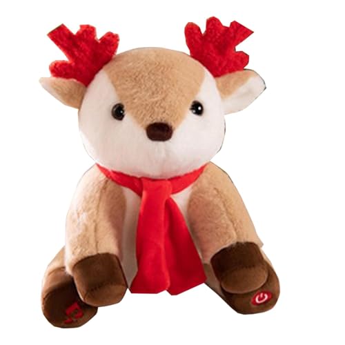 JINGLING Weihnachtsmann Weihnachtsmann Plüschtier | Beleuchteter Weihnachtselch Plüsch Spielzeug - Entzückendes Weihnachts-Plüschtier für Schule oder Kinderzimmer JINGLING Weihnachtsmann Weihnachtsmann Plüschtier | Beleuchteter Weihnachtselch Plüsch Spielzeug - Entzückendes Weihnachts-Plüschtier für Schule oder Kinderzimmer von JINGLING