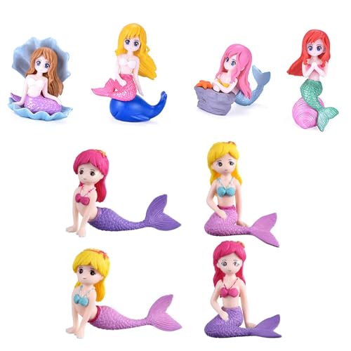 JINJUMEI 8 Stück Meerjungfrau Tortendeko, Mini Meerjungfrau Figuren, Miniatur Meerjungfrauen Ornamente, Geburtstag Deko für Ozean Thema Party Baby Dusche Party Kuchen Dekoration JINJUMEI 8 Stück Meerjungfrau Tortendeko, Mini Meerjungfrau Figuren, Miniatur Meerjungfrauen Ornamente, Geburtstag Deko für Ozean Thema Party Baby Dusche Party Kuchen Dekoration von JINJUMEI