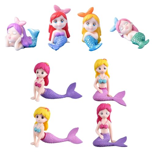 JINJUMEI 8 Stück Meerjungfrau Tortendeko, Mini Meerjungfrau Figuren, Miniatur Meerjungfrauen Ornamente Mermai Doll Cake Topper Mermaid Cake Decoration Ozean Meerjungfrau Thema Party Dekoration JINJUMEI 8 Stück Meerjungfrau Tortendeko, Mini Meerjungfrau Figuren, Miniatur Meerjungfrauen Ornamente Mermai Doll Cake Topper Mermaid Cake Decoration Ozean Meerjungfrau Thema Party Dekoration von JINJUMEI