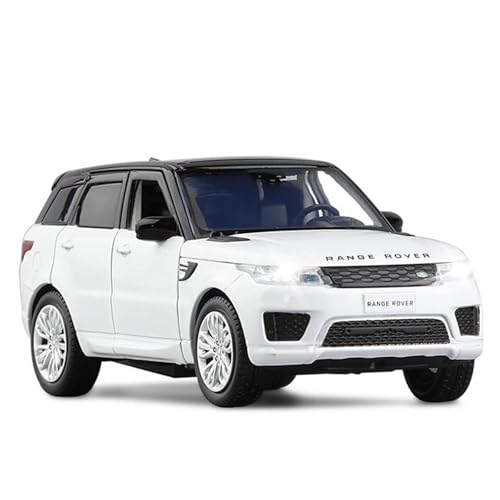 JINLEXIU Druckguss-Auto-Modell 1:32 für SUV, Off-Road-Modelle, Auto-Nachbildungen, Auto-Modelle, Enthusiasten, Geschenke, Modellbausätze, dekorieren Schreibtische, geeignet für Ornamente (weiß) von JINLEXIU