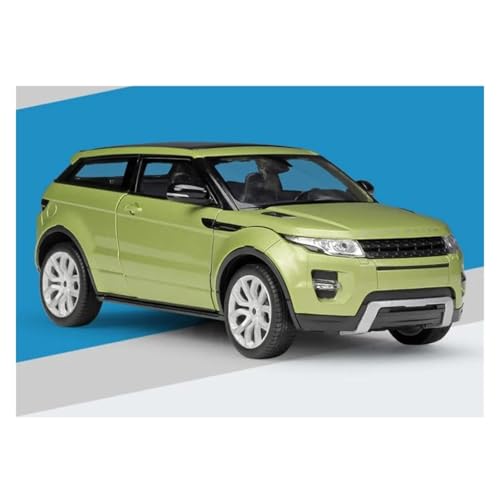 JINLEXIU Druckguss-Automodell 1:24 für Evoque SUV Off-Road-Auto-Modelle, Auto-Nachbildungen, Auto-Modelle, Enthusiasten, Geschenke, Modellbausätze, geeignet für Ornamente (grün) von JINLEXIU