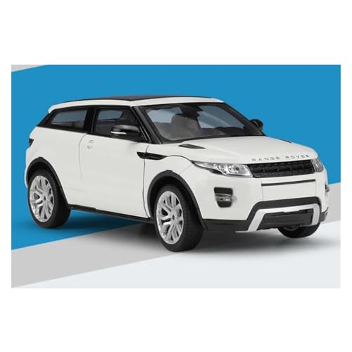 JINLEXIU Druckguss-Automodell 1:24 für Evoque SUV Off-Road-Auto-Modelle, Auto-Nachbildungen, Auto-Modelle, Enthusiasten, Geschenke, Modellbausätze, geeignet für Ornamente (weiß) von JINLEXIU