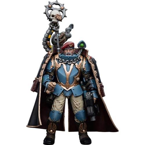 JOYTOY JT5123 40K 1/18 Action Figur Spielzeug, Astra Militarum Tempestus Scions Command Squad 55th Kappic Eagles Tempestor Prime, 4-Zoll Geschenk für Action Figure Enthusiasten und Sammler von JINQEE