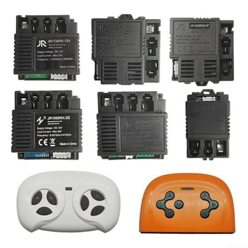 Machen Sie Ihr Kinder Elektroauto noch spannender mit JR für RX 12V 6V Fernbedienungsempfänger, mehrere Modelle zur Auswahl (JR- für RX-12V B Full Set) von JINSBON