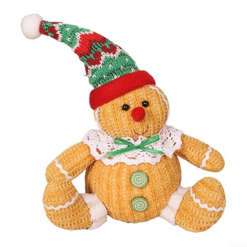 Plüschpuppen hängende Ornamente für Weihnachtsbaumschmuck, niedliche Feiertagsdekoration für festliche Feiern (A) von JINSBON